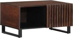 vidaXL - Salontafel - 80x51x40 - cm - massief - mangohout - bruin