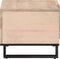 vidaXL - Salontafel - 80x51x40 - cm - massief - mangohout - wit