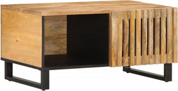 vidaXL - Salontafel - 80x51x40 - cm - massief - ruw - mangohout