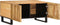 vidaXL - Salontafel - 80x51x40 - cm - massief - ruw - mangohout