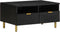 vidaXL - Salontafel - 80x54x40 - cm - bewerkt - hout - zwart