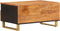 vidaXL - Salontafel - 80x54x40 - cm - massief - mangohout - bruin - en - zwart