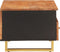 vidaXL - Salontafel - 80x54x40 - cm - massief - mangohout - bruin - en - zwart