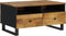 vidaXL - Salontafel - 80x54x40 - cm - massief - mangohout - en - bewerkt - hout