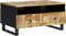 vidaXL - Salontafel - 80x54x40 - cm - massief - mangohout - en - bewerkt - hout
