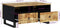 vidaXL - Salontafel - 80x54x40 - cm - massief - mangohout - en - bewerkt - hout