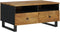 vidaXL - Salontafel - 80x54x40 - cm - massief - mangohout - en - bewerkt - hout