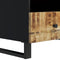 vidaXL - Salontafel - 80x54x40 - cm - massief - mangohout - en - bewerkt - hout