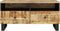 vidaXL - Salontafel - 80x54x40 - cm - massief - mangohout - en - bewerkt - hout