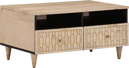 vidaXL - Salontafel - 80x54x40 - cm - massief - mangohout