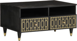 vidaXL - Salontafel - 80x54x40 - cm - massief - mangohout