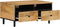 vidaXL - Salontafel - 80x54x40 - cm - massief - mangohout