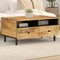 vidaXL - Salontafel - 80x54x40 - cm - massief - mangohout