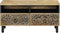 vidaXL - Salontafel - 80x54x40 - cm - massief - mangohout