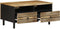vidaXL - Salontafel - 80x54x40 - cm - massief - ruw - mangohout - zwart