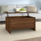vidaXL - Salontafel - 80x55,5x41,5 - cm - bewerkt - hout - bruin - eikenkleur
