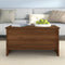 vidaXL - Salontafel - 80x55,5x41,5 - cm - bewerkt - hout - bruin - eikenkleur