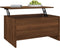 vidaXL - Salontafel - 80x55,5x41,5 - cm - bewerkt - hout - bruin - eikenkleur