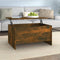 vidaXL - Salontafel - 80x55,5x41,5 - cm - bewerkt - hout - gerookt - eikenkleurig