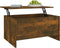 vidaXL - Salontafel - 80x55,5x41,5 - cm - bewerkt - hout - gerookt - eikenkleurig