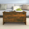 vidaXL - Salontafel - 80x55,5x41,5 - cm - bewerkt - hout - gerookt - eikenkleurig