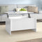 vidaXL - Salontafel - 80x55,5x41,5 - cm - bewerkt - hout - hoogglans - wit