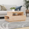 vidaXL - Salontafel - 80x55x40,5 - cm - massief - grenenhout
