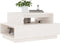 vidaXL - Salontafel - 80x55x40,5 - cm - massief - grenenhout - wit
