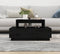 vidaXL - Salontafel - 80x55x40,5 - cm - massief - grenenhout - zwart