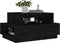 vidaXL - Salontafel - 80x55x40,5 - cm - massief - grenenhout - zwart