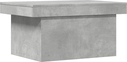 vidaXL - Salontafel - 80x55x40 - cm - bewerkt - hout - betongrijs