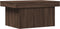 vidaXL - Salontafel - 80x55x40 - cm - bewerkt - hout - bruin - eikenkleurig