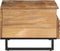 vidaXL - Salontafel - 80x55x40 - cm - massief - ruw - mangohout