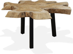 vidaXL - Salontafel - 80x70x38 - cm - echt - teakhout