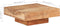 vidaXL - Salontafel - 80x80x28 - cm - massief - acaciahout