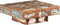 vidaXL - Salontafel - 80x80x28 - cm - massief - gerecycled - hout