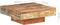 vidaXL - Salontafel - 80x80x28 - cm - massief - gerecycled - hout
