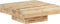 vidaXL - Salontafel - 80x80x28 - cm - massief - mangohout