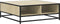 vidaXL - Salontafel - 80x80x30 - cm - bewerkt - hout - en - metaal - sonoma - eikenkleur