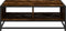 vidaXL - Salontafel - 80x80x30 - cm - bewerkt - hout - en - metaal - gerookt - eiken