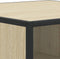 vidaXL - Salontafel - 80x80x30 - cm - bewerkt - hout - en - metaal - sonoma - eikenkleur