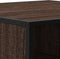 vidaXL - Salontafel - 80x80x30 - cm - bewerkt - hout - en - metaal - bruin - eikenkleur
