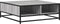 vidaXL - Salontafel - 80x80x30 - cm - bewerkt - hout - en - metaal - grijs - sonoma