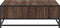 vidaXL - Salontafel - 80x80x30 - cm - bewerkt - hout - en - metaal - bruin - eikenkleur