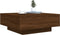 vidaXL - Salontafel - 80x80x31 - cm - bewerkt - hout - bruin - eikenkleur