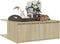 vidaXL - Salontafel - 80x80x31 - cm - bewerkt - hout - sonoma - eikenkleurig