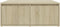 vidaXL - Salontafel - 80x80x31 - cm - bewerkt - hout - sonoma - eikenkleurig