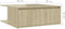 vidaXL - Salontafel - 80x80x31 - cm - bewerkt - hout - sonoma - eikenkleurig