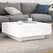 vidaXL - Salontafel - 80x80x31 - cm - spaanplaat - wit