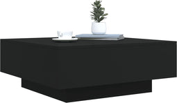 vidaXL - Salontafel - 80x80x31 - cm - spaanplaat - zwart